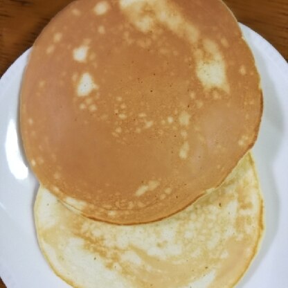 手作りパンケーキを作りたくて！美味しかったです！